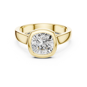 แหวนหมั้นเพชรทรงคุชชั่น 2 กะรัต ทองคำขาว 14K คลาสสิก ได้รับการรับรองจาก IGI เพชรเพาะเลี้ยงในห้องปฏิบัติการ ของขวัญวันครบรอบแต่งงาน - Product Image 1