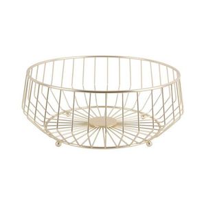 Cesta de Frutas Decorativa de Metal Sofisticada para Interiores de Cocina Modernos con Detalles Artísticos y Estabilidad - Product Image 1