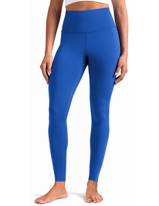 Leggings de sport pour femmes, taille haute, extensibles, en spandex/polyester, écologiques, à séchage rapide, avec cordon de serrage, pour le yoga et le sport (vente en gros) - Product Image 1