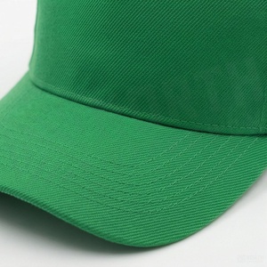 Casquette de baseball verte à 6 panneaux, couleur unie, en sergé de coton, ajustée, unisexe, décontractée, printemps-été, taille adulte 58-60CM - Product Image 4