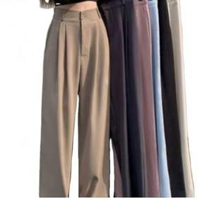 Pantalones de Verano para Mujer, Cintura Alta, Pierna Ancha, Corte Holgado, Estilizadores, Casuales, Ligeros y Transpirables - Product Image 1