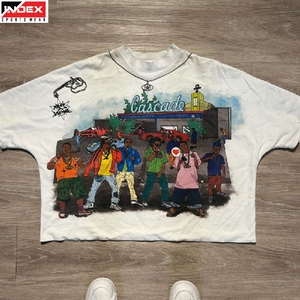 Camiseta Corta para Mujer a Precio Accesible, Estilo Americano, con Logotipo Personalizado, Top Corto de Algodón Suave, Ropa de Moda Femenina - Product Image 1