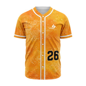 เสื้อเบสบอลทีมแบบสั่งทำพิเศษ พิมพ์ลายแบบซับลิเมชั่น ปักชื่อและหมายเลขส่วนตัว แห้งเร็ว ชุดกีฬา ขายส่ง - Product Image 2