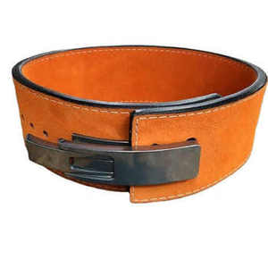 High Quality Heavy Duty Anti-Slip Cowhide Leather Customizable Adjustable Lever Belt for Body Building <b>Weight</b> Lifting 10-13MM - Product Image 4