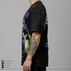 เสื้อยืดโอเวอร์ไซส์คุณภาพพรีเมียม ผลิตจากผ้าฝ้ายเจอร์ซีย์ 100% เป็นมิตรต่อสิ่งแวดล้อม แห้งเร็ว พิมพ์ลายโลโก้ดิจิทัลตามสั่ง แขนสั้น แบบยูนิเซ็กซ์ - Product Image 4