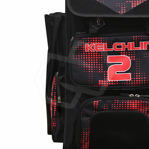 Mochila Deportiva de Béisbol Personalizada en Negro y Rojo con Bolsillos para Bate, Gran Capacidad, Ecológica, Casual para Hombre - Product Image 4