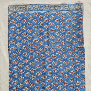 Paréo de plage en coton imprimé à la main pour femme, motif floral, style bohème - Product Image 1