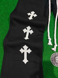 Pantalones Deportivos Personalizables de Felpa Francesa 100% Algodón, Corte Ancho, Cintura Alta, Bordados, Diseño Recto, Servicio OEM - Product Image 6