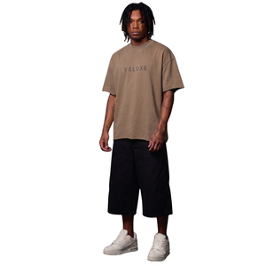 Camiseta 100% Algodón con Tu Propio Estampado y Logotipo, Estilo Urbano, Corte Holgado, Camisetas Oversize, Ajuste Holgado, Camisetas Clásicas Lavadas para Hombre - Product Image 3