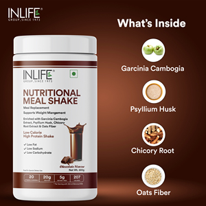 Batido Sustituto de Comida en Polvo 500g Chocolate 20g Proteína 5g Fibra con Avena Semillas de Lino Enzimas Digestivas Sin Azúcar Añadido - Product Image 4