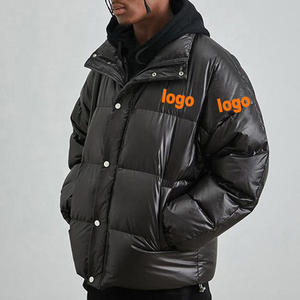 OEM Wholesale Custom Winter Designer Black <b>Bubble</b> <b>Coat</b> Mens Down Puffer Jacket Men - Product Image 3