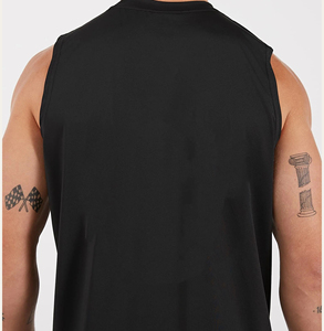 Men's Summer Gym Fitness Clothing Quick Dry Tank Top Sleeveless <b>Singlets</b> Undershirt <b>Running</b> Bodybuilding Tight Vest - Product Image 3