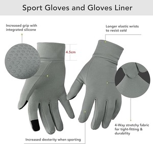 Gants de course OEM avec logo personnalisé, gants de jogging pour hommes et femmes, équipement d'entraînement léger, vente en gros - Product Image 3