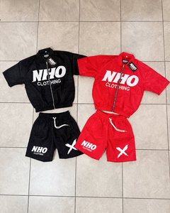 Custom Streetwear Manufacturers Polyester Windbreaker Men's Lightweight Unisex Screen Print Tracksuits Nylon Shorts <b>Jogger</b> <b>Set</b> - Product Image 5