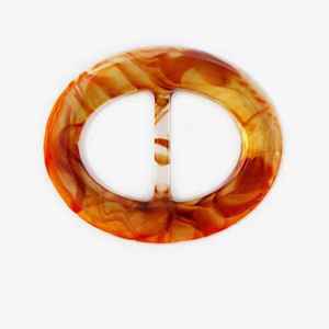 Nouvelle ceinture élastique tressée en paille PP couleur bonbon style bohème avec boucle ronde en résine, ornement vintage, large ceinture de taille pour femme - Product Image 2