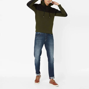 Sudadera con capucha para hombre, de felpa francesa, para invierno, sin cordones, 100% algodón, corte regular, teñido liso, de secado rápido, en venta. - Product Image 2