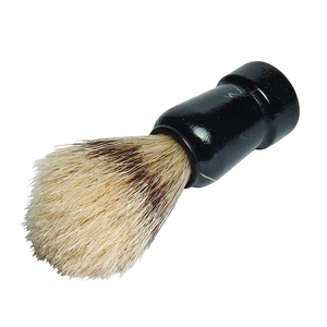 แปรงทำความสะอาดหนวดเคราด้ามไม้สีดำแบบพกพา ขนแปรงนุ่มสำหรับโกนหนวด - Product Image 4