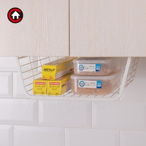 Kim loại dưới kệ treo lưu trữ giá không có cài đặt tủ bếp tổ chức dây giỏ cho thực phẩm và bọc - Product Image 5