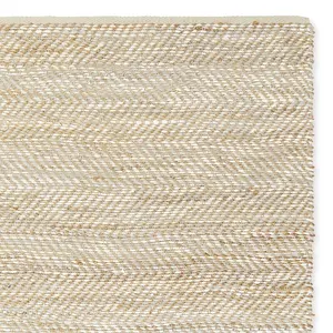 Hand Woven Jute Leather Rugs Zigzag Flat Weave Jute leather area rug best for Living room hotel and home