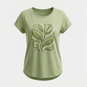 Nueva Llegada, Camisa de Oficina para Mujer, Primavera Otoño, Moda, Estampado Moderno, Vestido Informal para Dama, 240 g/m², 100% Algodón Satinado con Lentejuelas - Product Image 1