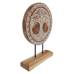 Décoration de table en bois sculpté et gravé, sculpture de table, décoration d'intérieur, décoration de table pour salon, chambre, bureau, bureau à domicile - Product Image 2