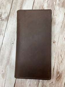 Funda de Cuero Genuino Duradera para Chequera, Tamaño Estándar, Porta Chequera, Cartera, Venta al Por Mayor, Modelo LCR-0140 - Product Image 4