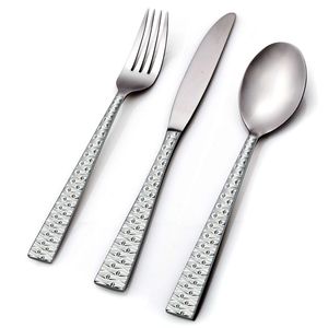 Juego de cubiertos de metal de peso pesado, cubiertos de primera calidad que proporcionan un agarre equilibrado para una experiencia culinaria cómoda en todo momento. - Product Image 6