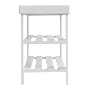 Scarpiera a 3 livelli in bambù con parte superiore senza giunture, organizer per scarpe in legno laccato, design smontabile salvaspazio per ingresso e soggiorno - Product Image 6