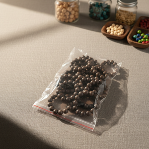 Pulsera de Oración de Madera de Agar Negra Natural Dai Binh, Cuentas Redondas de 8mm, 10mm, 12mm, 15mm, 18mm, Joyería Budista - Product Image 1