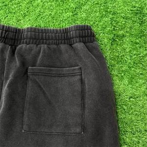 New Fashion Washed Sweat <b>Pant</b> Custom Breathable Acid Washed Trousers Plain Sweatpants Men's <b>Pants</b> Casual Wear Streetwear - Product Image 4