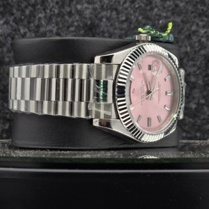 Reloj Mecánico Automático para Hombre, Caja de Acero Inoxidable, Esfera de Platino, Cristal de Zafiro, Resistencia al Agua de 10 Bares, Moda, Lujo, Tecnología - Product Image 5