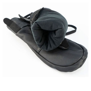 Mitaines de ski en cuir isolées thermiquement pour hommes et femmes, gants d'hiver pour snowboard et ski alpin, fermeture auto-agrippante - Product Image 3