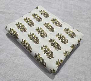 Tissu en coton imprimé au bloc, imprimé à la main à Jaipur, pour robes et fournisseur en gros direct d'usine, commande en gros - Product Image 4