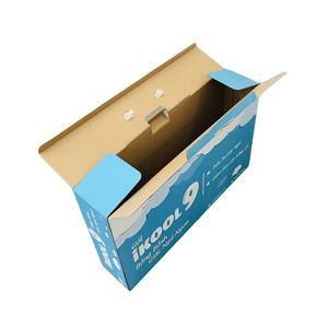 Boîte en carton ondulé rectangulaire personnalisée, matériaux recyclés, pelliculage brillant, 50*10*30, emballage rigide pour oreiller - Product Image 1