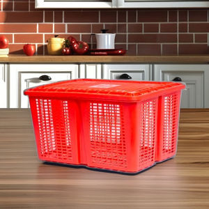 Panier de transport pliable en plastique pliable et ventilé pour le stockage et la conservation de la viande - Product Image 6