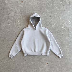 เสื้อฮู้ดดี้ OEM ทรงคลาสสิก เรียบหรู น้ำหนักมาก สไตล์สตรีทแวร์ ราคาโรงงาน - Product Image 4