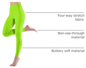 Wholesale Womens Premium Spandex/Polyester Leggings High Waist Soft Stretch Eco-Friendly Quick Dry Everyday Wear Yoga Gym - Product Image 5