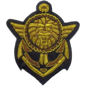 Parche bordado a mano con lentejuelas y hilo metálico para blazer, emblema heráldico, insignia bordada, parche de hilo metálico, fabricante - Product Image 2