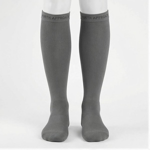 NORTH APPROACH <b>Knee</b> <b>High</b> <b>Socks</b> Gray Breathable Running <b>Socks</b> for Adults Autumn Season - Product Image 1