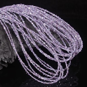 Perles de pierres précieuses en diamant Herkimer violet de qualité AAA, perle de diamant brut non taillée, quartz diamant non façonné, Herkimer Anthraxolite - Product Image 3