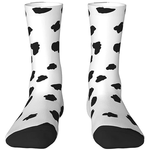 Chaussettes pour hommes en coton/fibre de bambou, anti-bactériennes, à séchage rapide, antidérapantes, imprimées numériquement, personnalisées - Product Image 1