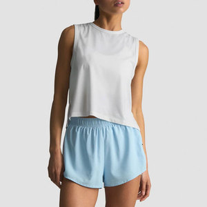 Top Deportivo para Mujer, Diseño con Corte Lateral, Ajuste Holgado, Color Sólido, Secado Rápido, Espalda Cruzada, para Fitness, Yoga, Ejercicio, Absorbe el Sudor - Product Image 3