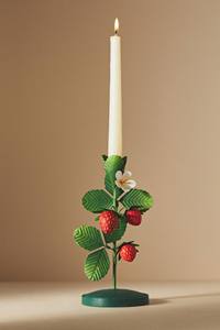 Porte-bougie en métal à motif de fruits, fraise, orange, support décoratif pour bougie, décoration de table botanique, décoration de la maison, style européen - Product Image 2