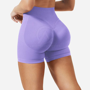 Shorts Deportivos de Cintura Alta Sin Costuras para Mujer, Control de Abdomen, Yoga, Fitness, Ropa Deportiva con Tela Elástica - Product Image 5