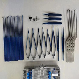 Jamso Industries Manual Microsurgery Instrument Set Precision Micro Surgical Instruments Kit Stainless Steel Reusable - Product Image 1