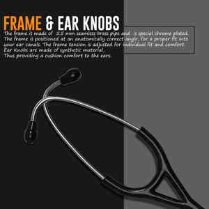 Estetoscopio Manual de Doble Cabeza Estilo Master, de Acero Inoxidable con Diafragma Ajustable para Uso Clínico - Product Image 6