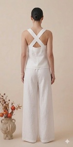 Vestido largo sin mangas con cuello cuadrado para mujer, estilo casual, transpirable, para fiesta de verano, diseño personalizado - Product Image 3