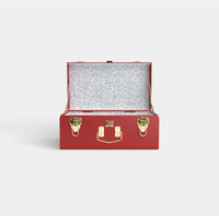 Coffre de rangement en métal rectangulaire, couleur personnalisable, avec poignées, design empilable, style classique durable, pour articles divers, décoration intérieure