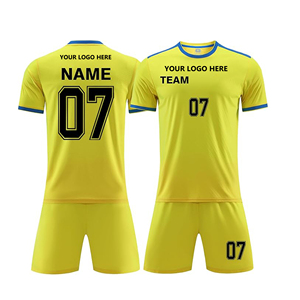 Ensemble de maillots de football personnalisés sublimés pour hommes, nom et numéro de l'équipe, tissu respirant, coupe athlétique, manches courtes, toutes saisons - Product Image 4