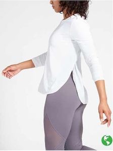 Camiseta de Compresión de Manga Larga para Mujer, de Alta Calidad, Verde, Spandex y Poliéster, Secado Rápido, Transpirable, para Entrenamiento, 220g, OEM - Product Image 2